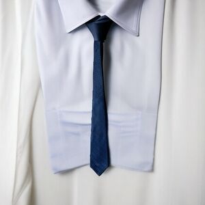 DAVID TAYLOR Dark Blue 100% Polyester Classic Mens Neck Tie 57" NWT